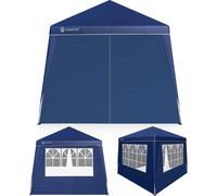 CASARIA® Tonnelle de jardin 3x3m pliante POP-UP 4x parois latérales protection UV 50+ sac tente pliable imperméable pavillon festival fête Capri bleu