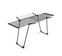 CasaSi® CasaFlex Ultra - Séchoir télescopique 28m - extensible et peu encombrant - Étendoir noir en acier allié pour vêtements, linge de lit et serviettes