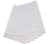 Casatessile Lot de 6 torchons Greta avec Volant AIDA - Bianco