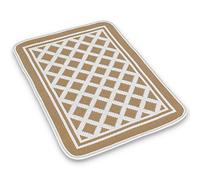 Casatessile Tapis en Coton Polyvalent 50X75 cm. MILLEUSI Tapis de Bain Absorbant, Tapis Coton - Beige