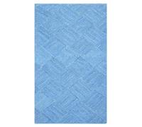 CASAVANI Kilim Rug Tapis décoratif 61 x 91 cm en jute tressé bleu, tapis d'intérieur ou d'extérieur, tapis à tissage plat, tapis à tissage plat, pour chambre à coucher, salle à manger, salon