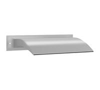 Cascade de piscine en acier inoxydable - 45 x 26 x 13 cm - Argenté - Avec circulation d'eau constante - Pour jardin, terrasse, bassin et balcon - Pour la détente et l'oasis d'eau décorative