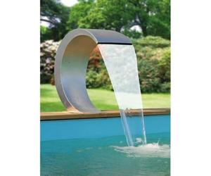 Cascade de Piscine Inox UBBINK Mamba Led, 20 LED Bleues, Acier Inox 316L, Connexions 38mm