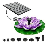 Cascade d'eau flottante alimentée par le - Paramètres de Jēt, ornement de paysage de lac de bassin de volière, moteur sans fil vert extérieur | Ornement aquatique convivial pour les voyages, Ki