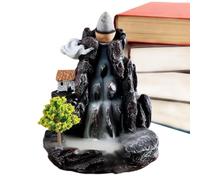 Cascade d'encens en résine fabriquée à la main en forme de cascade | Fontaine d'encens pour maison, bureau, chambre à coucher, salon, salon de thé, temple