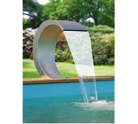 Cascade inox UBBINK Mamba Led pour tous types de piscine - Eclairage 20 LED bleu intégré