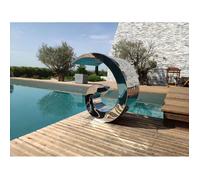 CASCADE Piscine INOX Fontaine Bassin Modèle California Hauteur 70cm