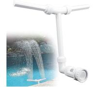 Cascade Piscine Spray Piscine Fontaine Piscine Pulvérisateur Aérateur Réglable Hydrodynamique Piscine Cascade Pour Jardin-Blanc