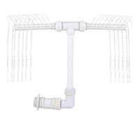 Cascade pour Piscine Enterrée - Fontaine à Double , Décoration Paysagère | Fontaine Pour Piscine Enterrée - Cascade À Double Pulvérisation, Élément De Jardin