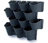 Cascade Wall Anthracite Vertical suspendu Jardin Pot de fleurs 12 places