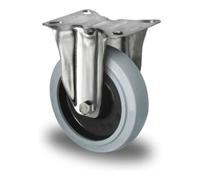 CASCOO CASCOO Roulette à bandage en acier inoxydable ø 160 mm Série R4E2 à roulement à billes Quantité:1