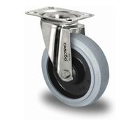 CASCOO CASCOO Roulette pivotante ø 125 mm Série R4E2 Roulement à billes Acier inoxydable Quantité:1