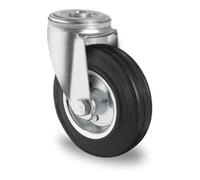 CASCOO CASCOO Roulette pivotante à trou central ø 200 mm Série SWS4 à roulement à billes Quantité:1