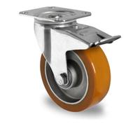 CASCOO CASCOO Roulette pivotante avec frein total ø 100 mm série AAU5 à double roulement à billes Quantité:1