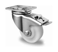 CASCOO CASCOO Roulette pivotante avec frein total ø 100 mm Série V0Z0 à double roulement à billes Quantité:1