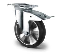 CASCOO CASCOO Roulette pivotante avec frein total ø 125 mm Série BAF4 Roulement à billes double K-Serie Quantité:1