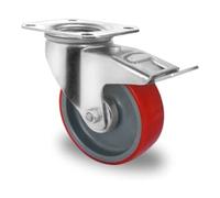 CASCOO CASCOO Roulette pivotante avec frein total ø 125 mm Série N2U6 à roulement Quantité:1