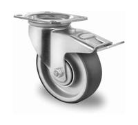 CASCOO CASCOO Roulette pivotante avec frein total ø 125 mm série P2V2 à roulement à billes Quantité:1