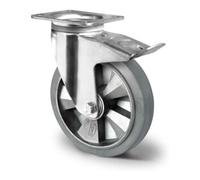 CASCOO CASCOO Roulette pivotante avec frein total ø 160 mm Série BAF2 à double roulement à billes Quantité:1