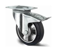 CASCOO CASCOO Roulette pivotante avec frein total ø 160 mm série BAF4 à double roulement à billes Quantité:1