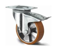 CASCOO CASCOO Roulette pivotante avec frein total ø 160 mm Série BAU5 Roulement à billes double E-Serie Quantité:1