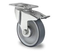 CASCOO CASCOO Roulette pivotante avec frein total ø 160 mm Série P2V2 à roulement Quantité:1