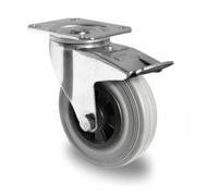 CASCOO CASCOO Roulette pivotante avec frein total ø 160 mm série P4R2 à roulement à billes Quantité:1