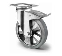 CASCOO CASCOO Roulette pivotante avec frein total ø 200 mm Série BAF2 à double roulement à billes Quantité:1