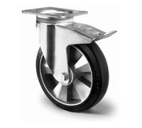 CASCOO CASCOO Roulette pivotante avec frein total ø 200 mm Série BAF4 à double roulement à billes Quantité:1