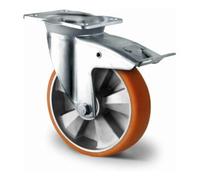 CASCOO CASCOO Roulette pivotante avec frein total ø 200 mm Série BAU5 à double roulement à billes K-Serie Quantité:1