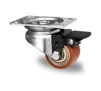 CASCOO CASCOO Roulette pivotante avec frein total ø 50 mm série SWU5 à double roulement à billes Quantité:1