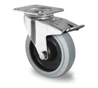 CASCOO CASCOO Roulette pivotante avec frein total ø 80 mm série R4E2 à roulements à billes Quantité:1
