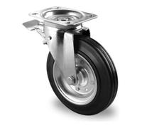 CASCOO CASCOO Roulette pivotante avec frein total avant ø 200 mm Série SBS4 Roulement à billes Conteneur à déchets Quantité:1