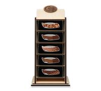 Case Cutlery Display Countertop Blk/Birch Woodchuck