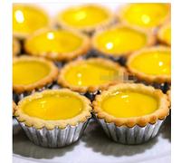 Casecover Moule à Tarte Aux Oeufs en Aluminium - Lot de 20 Moules Non Stick pour Petit Gâteau, Pudding, Flan, Cupcake, Cookie - Ustensiles de Cuisson