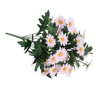 CashMuch Bouquet de marguerites artificielles à 9 têtes en soie pour décoration d'intérieur (bleu)