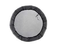 CashMuch Housse de réservoir d'eau avec cordon en filet pour une utilisation en extérieur, 110/120 cm, couvercle de citerne, maille fine pour le stockage de l'eau de jardin, maille polyester noire