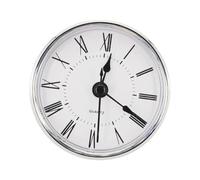 CashMuch Insert d'horloge à quartz 70 mm DIY mécanisme de mouvement de rechange avec chiffres romains ou arabes garniture dorée argentée décoration d'intérieur réparation