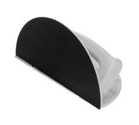 CashMuch Lot de 10 supports de papier abrasif demi-ronds pour coins de cloison sèche, outil de meulage à angle droit avec 10 feuilles, appareil PC compact blanc pour un usage professionnel (maille 320