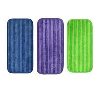 CashMuch Lot de 3 serpillères réutilisables en fibre pour balai Swiffer 30,5 cm Lavables Reacement Hds Bois dur Vil Tile Linoléum