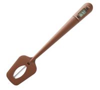 CashMuch Thermomètre à sucre numérique 2 en 1 et spatule pour chocolat, pâtisserie, cuisine, crm, bonbons, confiture, sauce, Mt, avec plage de -50 à 300 °C, interrupteur Celsius/Fahrenheit, silique et
