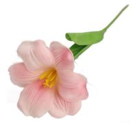 CashMuch Tulipes artificielles réalistes avec tiges pliables - Fleurs artificielles en latex au toucher réaliste - Décoration de bureau - 33 cm (rose)
