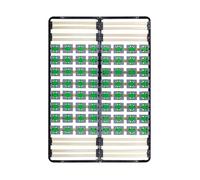 CASI Sommier à lattes avec plots de soutien 240 kg 140x200 cm sans pieds | Plots centraux pour un soutien en douceur. Cadre en acier noir solide, compatible avec tous les matelas.