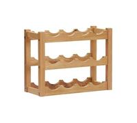 Casier à bouteilles 12 bouteilles 47x21x36 cm Bois de chêne