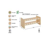 ASTIGARRAGA KIT LINE KATEA16 Kit Line Casier à Bouteille en Pin Massif / Bois Beige 64 x 27 x 4,5 cm