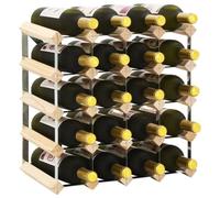 Casier À Bouteilles Pour 20 Bouteilles Pinède Solide Beige