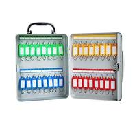 Casier à clés Boîte de rangement murale pour clés de voiture Boîte de gestion des clés de ménage Intermédiaire Portable avec armoire à clés de verrouillage,32Bits