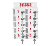 Casier à Téléphone Portable en Acrylique Transparent 10 Compartiments | Conception Claire et Facile à Nettoyer, Cabinet de Bureau pour Employés et Étudiants, pour Salles de t Gymnases