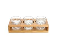 Casier à vin-10,63x3,54x1,97 pouces Support d'assaisonnement, organisateur de bouteille d'eau durable pour la cuisine, support anti-basculement à 3 fentes | Supports en bois légers de stockage de tass