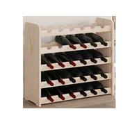 vidaXL Casier à vin 67,5x25x60 cm – Porte-verres et porte-bouteilles – Bois de pin massif Brun
